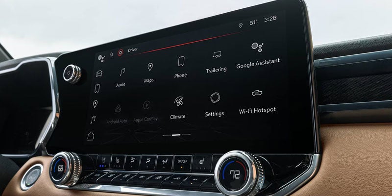2026 GMC Canyon touchscreen infotainment system.