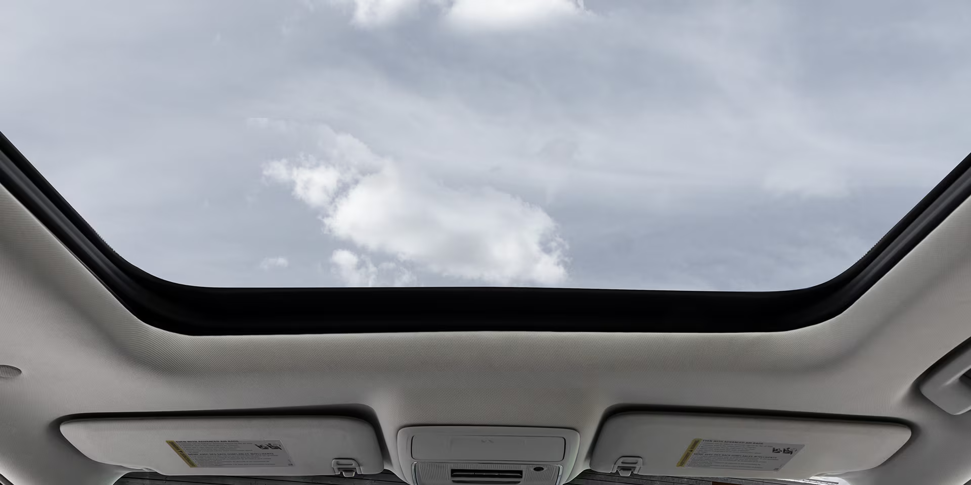 Panoramic sunroof in the 2027 GMC Terrain AWD letting natural light into the spacious interior.